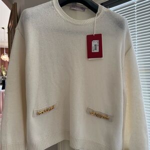 $2500 Brand New Valentino Women's Cashmere Sweater sz S